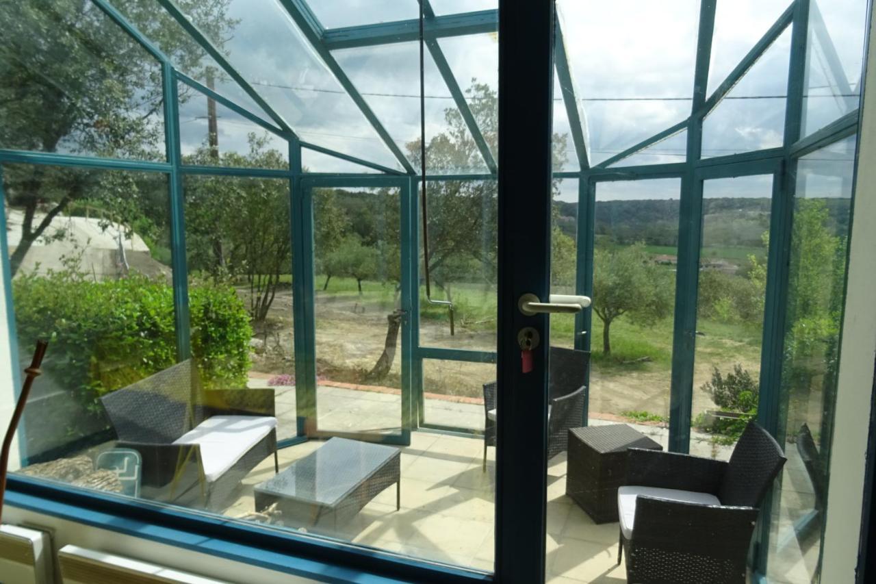 הוילה Lussan  Mas En Pierres Seches Avec Piscine מראה חיצוני תמונה