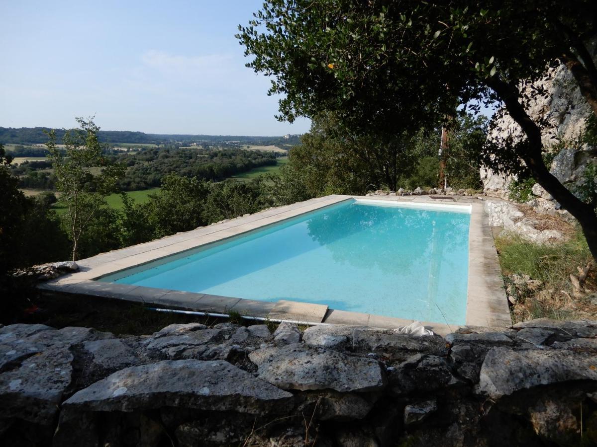 הוילה Lussan  Mas En Pierres Seches Avec Piscine מראה חיצוני תמונה